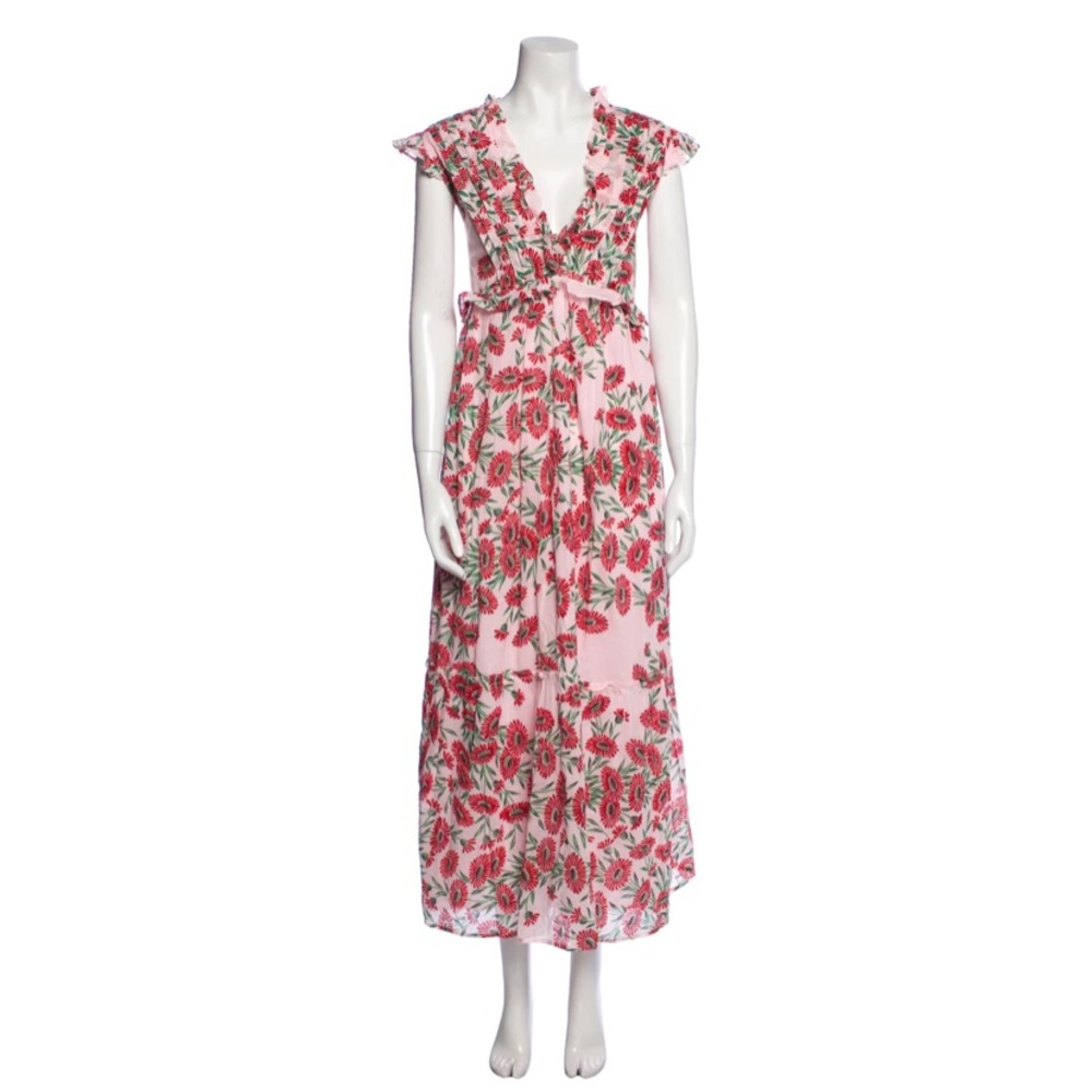 Banjanan Pink Floral Print Maxi Dress